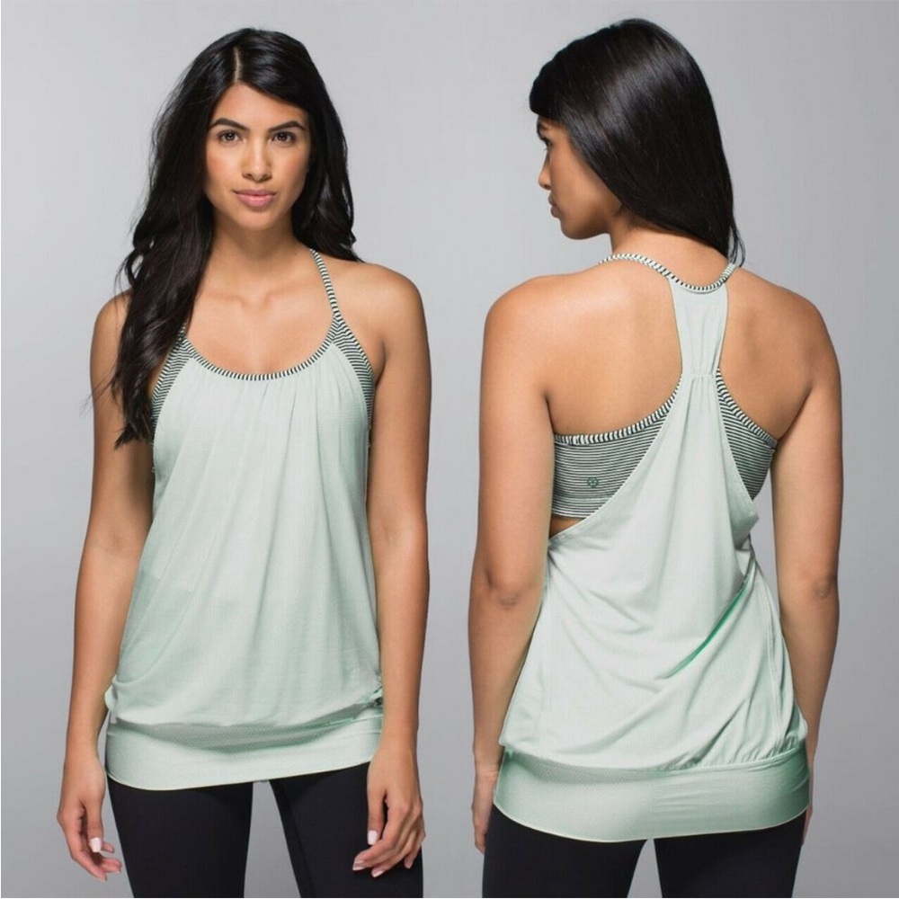 Lululemon Mint Green No Limit Racerback Tank Size 4